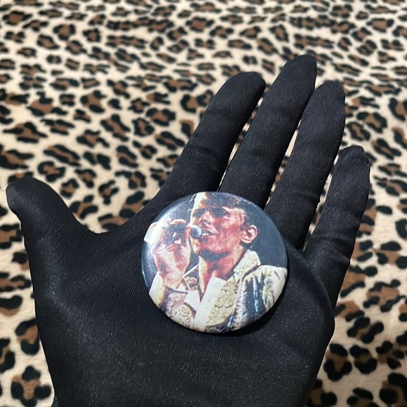 DAVID BOWIE 👩🎤Vintage Rock Button Pin Pinback 70s Ziggy Stardust Collectible - Picture 10 of 16